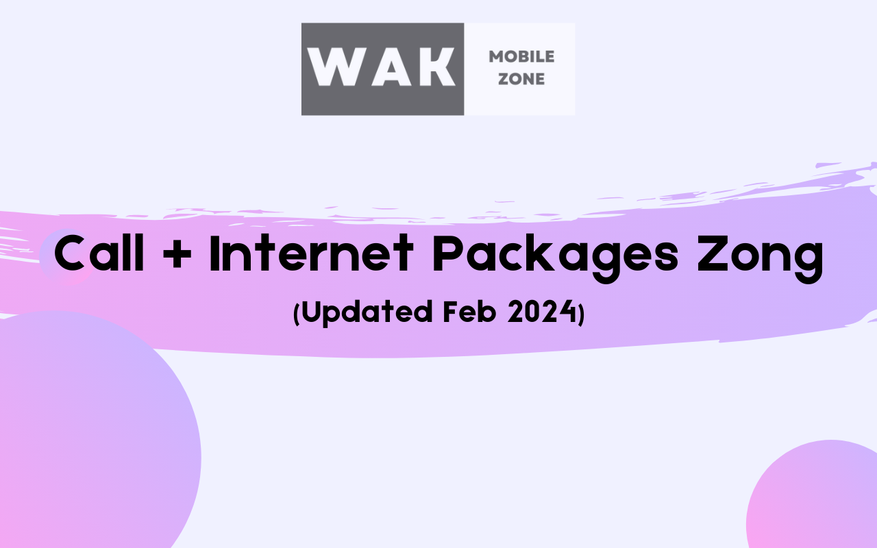 call + internet packages zong