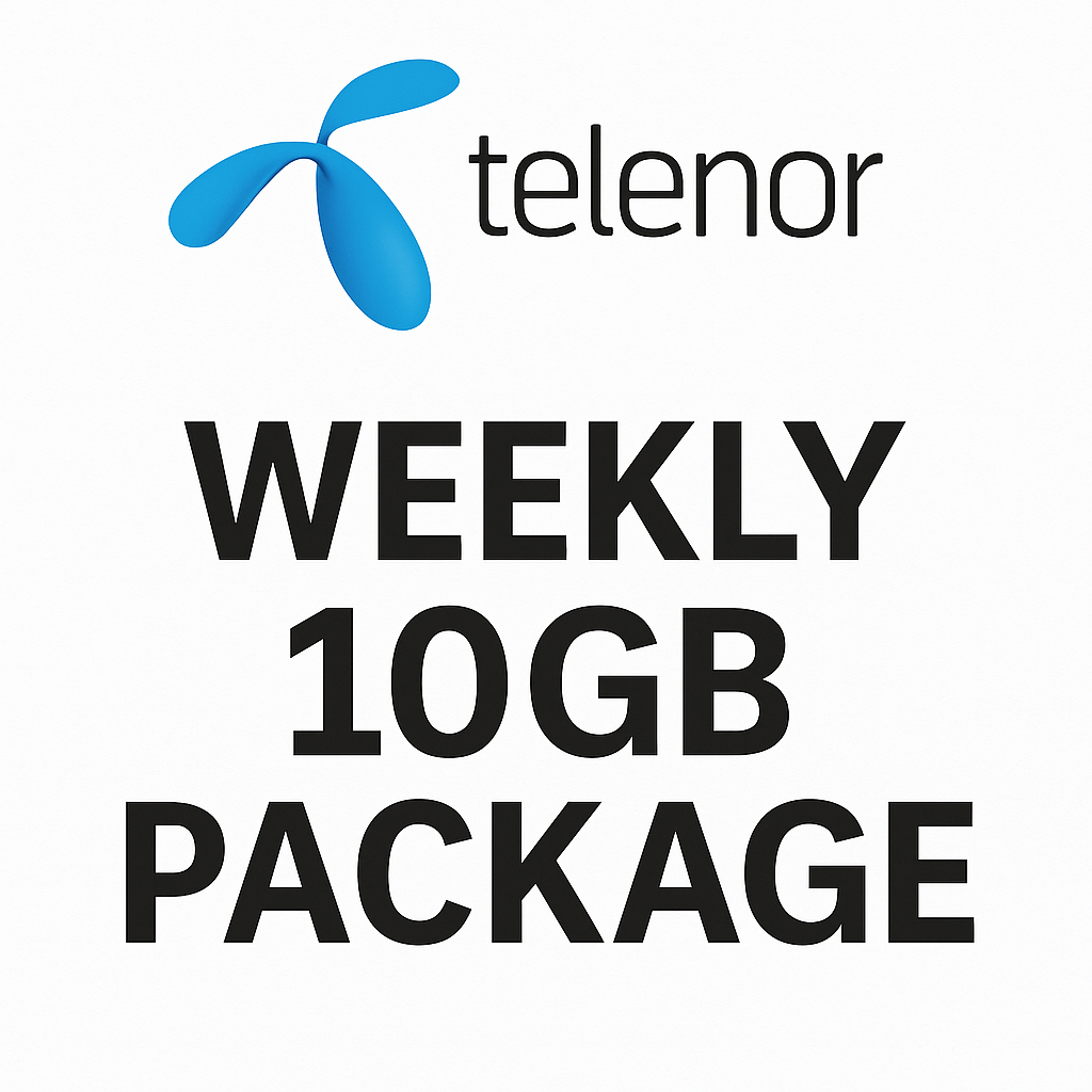 Telenor Weekly 10GB Package Wak mobile zone